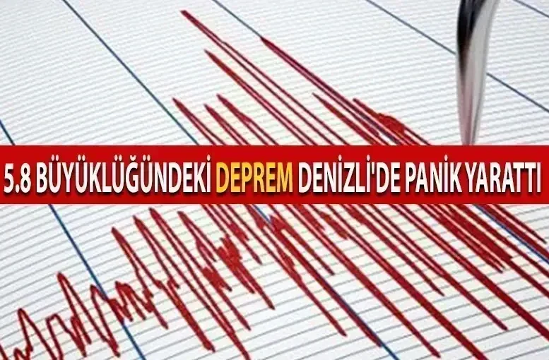 5.8 Büyüklüğündeki Deprem Denizli'de Panik Yarattı