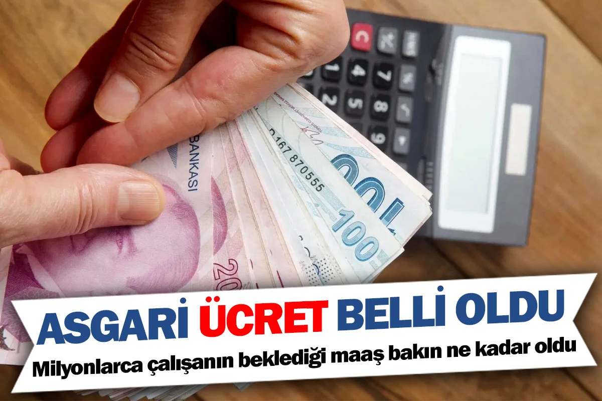 Asgari ücret belli oldu  Milyonlarca çalışanın beklediği maaş bakın ne kadar oldu