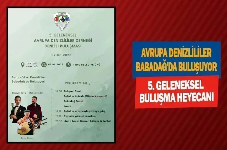 Avrupa Denizlililer Babadağ'da Buluşuyor: 5. Geleneksel Buluşma Heyecanı