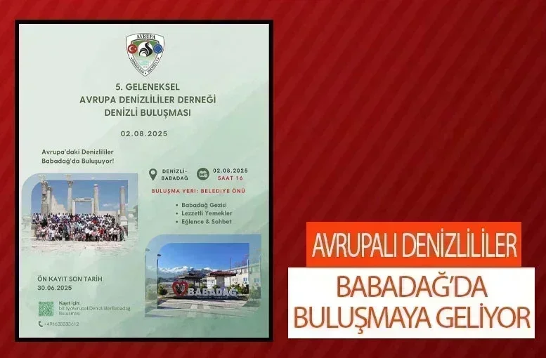 Avrupalı Denizlililer, Babadağ’da buluşmaya geliyor