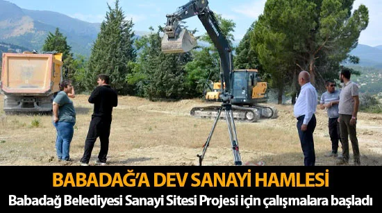 Babadağ Belediyesi Sanayi Sitesi Projesi için çalışmalara başladı