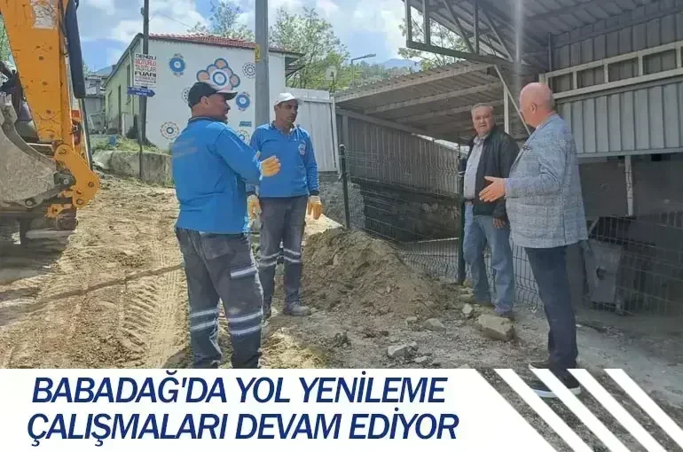 Babadağ'da Yol Yenileme Çalışmaları Devam Ediyor
