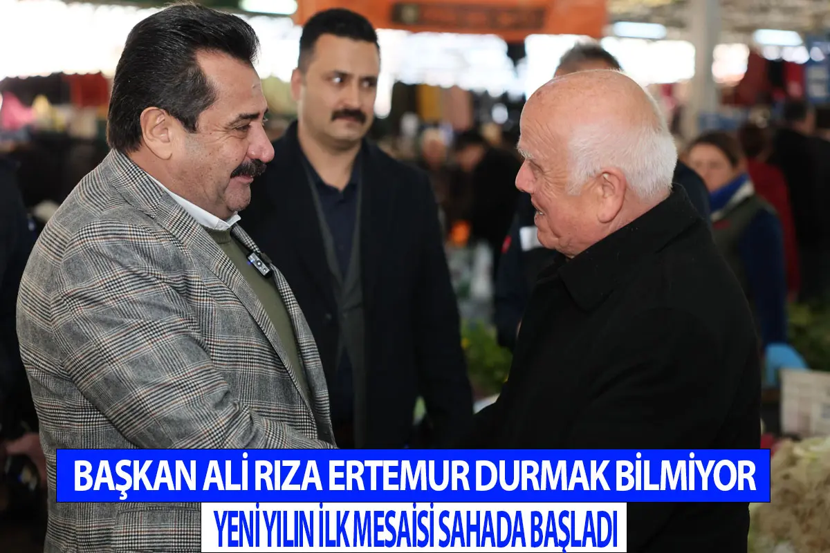 Başkan Ali Rıza Ertemur durmak bilmiyor yeni yılın ilk mesaisi sahada başladı