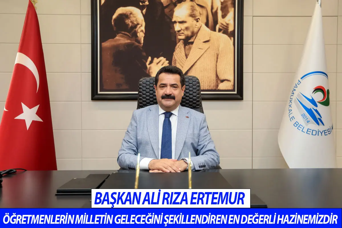 Başkan Ali Rıza Ertemur öğretmenlerin milletin geleceğini şekillendiren en değerli hazinemizdir
