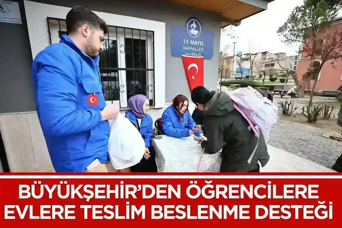 Büyükşehir’den öğrencilere evlere teslim beslenme desteği