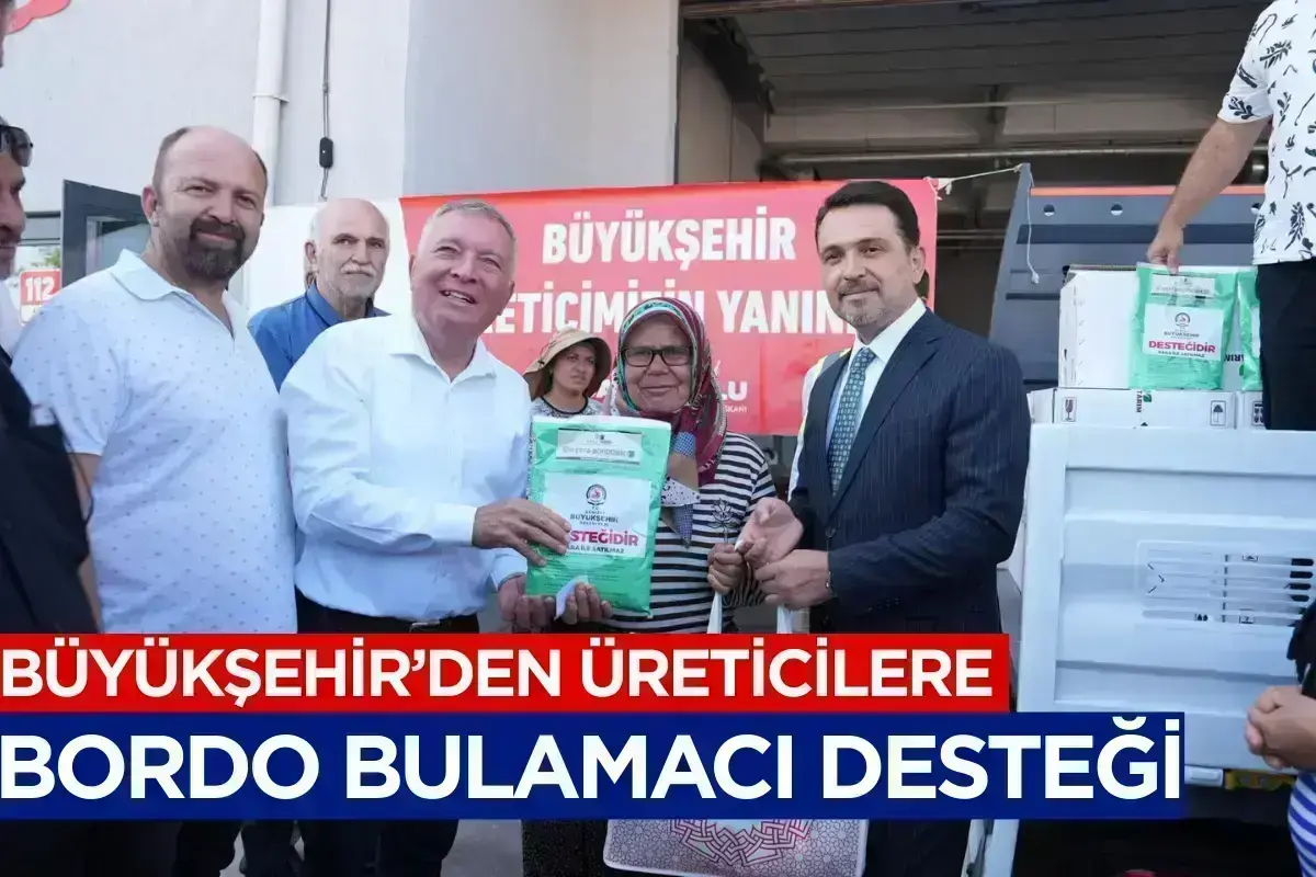 Büyükşehir’den üreticilere bordo bulamacı desteği