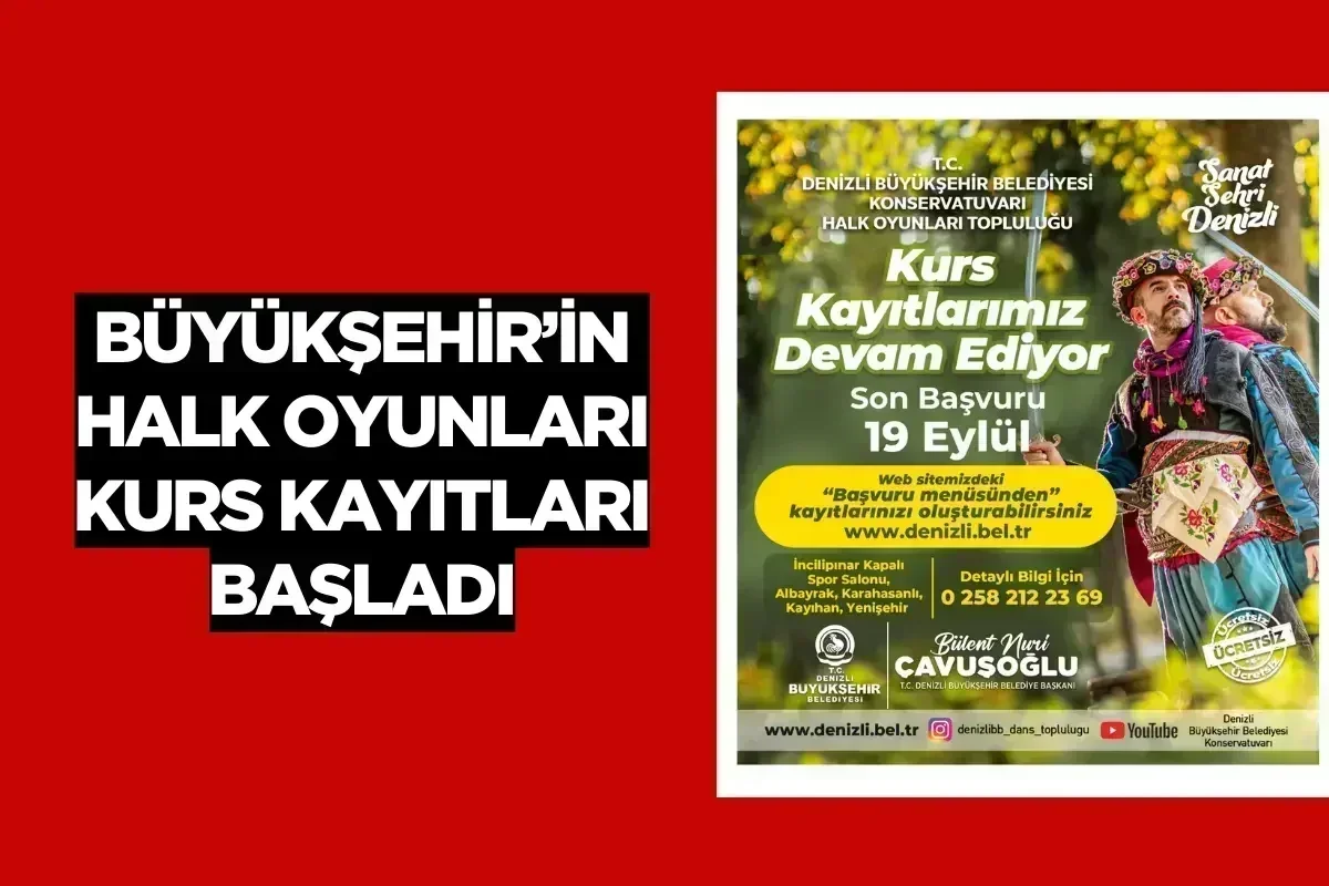 Büyükşehir’in halk oyunları kurs kayıtları başladı