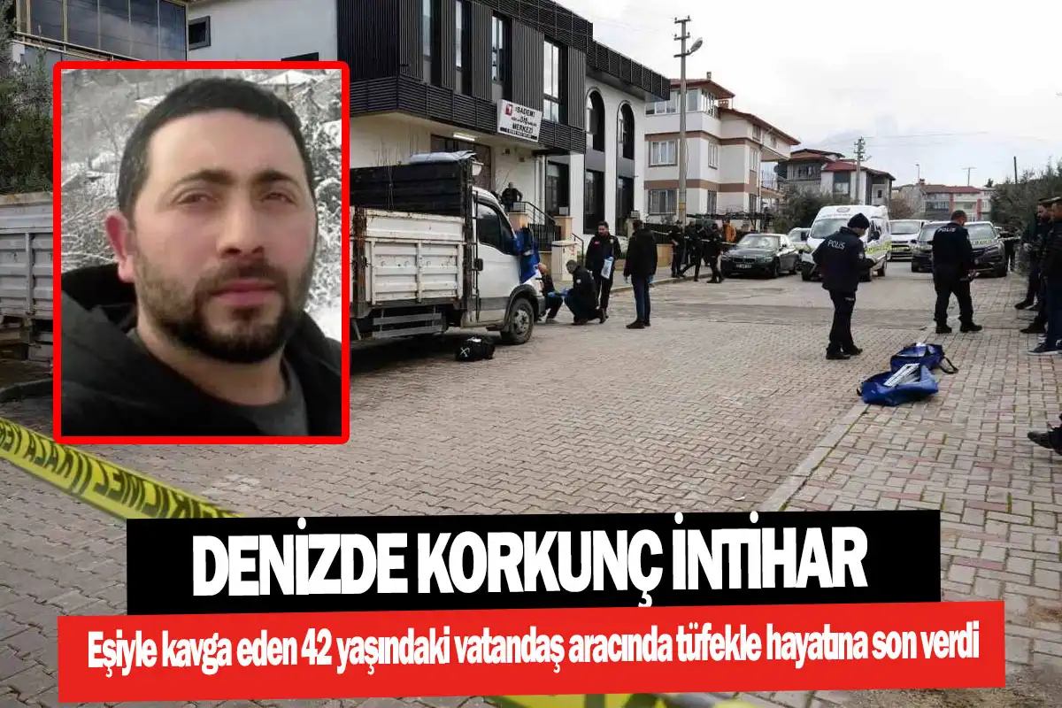 Denizde korkunç intihar