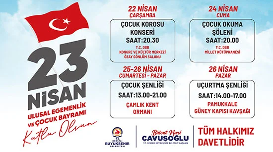 Denizli Büyükşehir 23 Nisan-Etkinlik İlanı