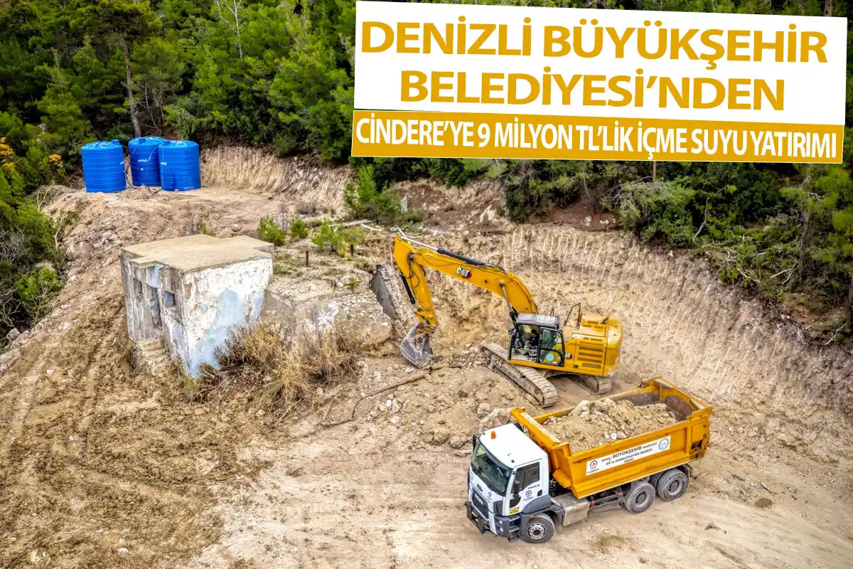 Denizli Büyükşehir’den Cindere’ye 9 milyon TL’lik içme suyu yatırımı