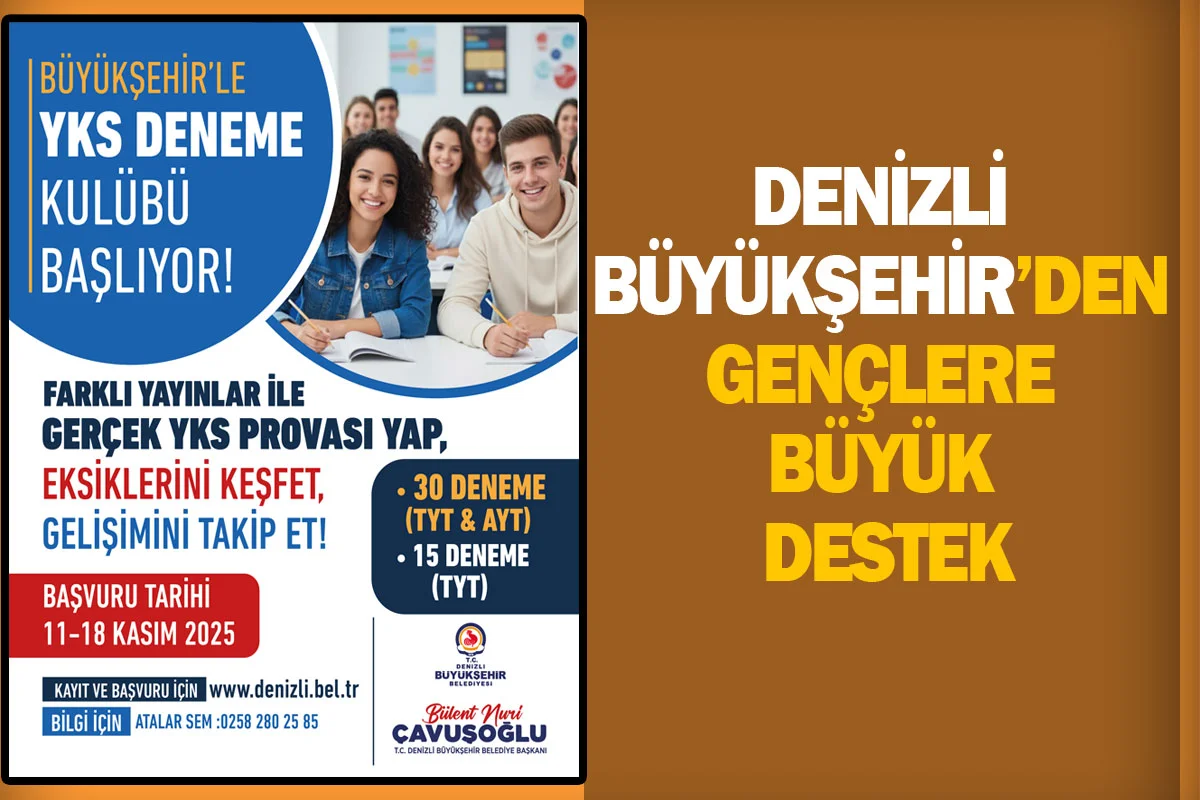Denizli Büyükşehir’den Gençlere büyük destek