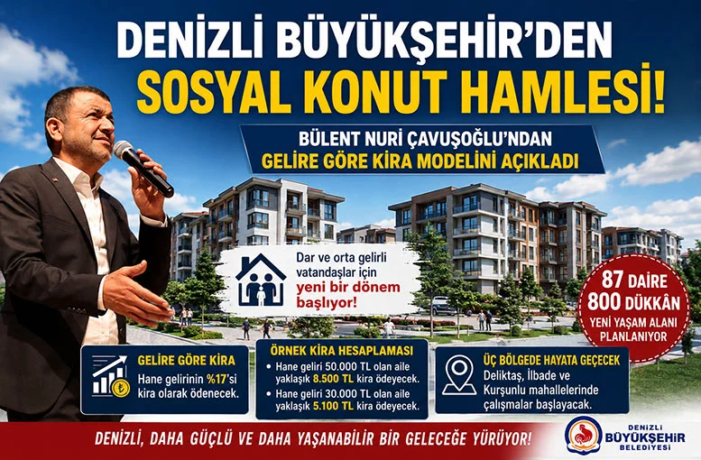 Denizli Büyükşehir’den sosyal konut hamlesi!