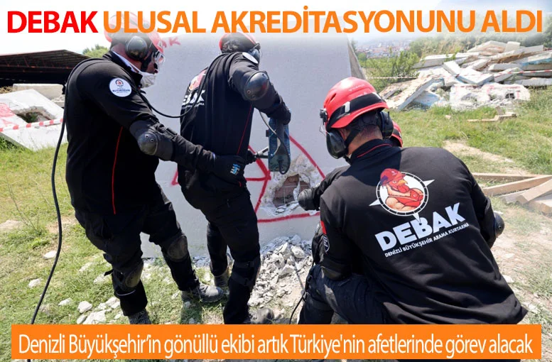 Denizli Büyükşehir’in gönüllü ekibi artık Türkiye'nin afetlerinde görev alacak
