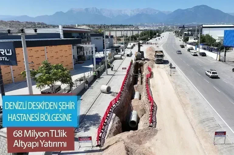 Denizli DESKİ'den Şehir Hastanesi Bölgesine 168 Milyon TL'lik Altyapı Yatırımı