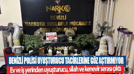 Denizli polisi uyuşturucu tacirlerine göz açtırmıyor
