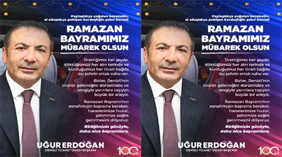Denizli Ticaret Odası Ramazan Bayramı İlanı