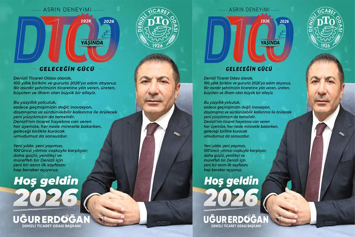 Denizli Ticaret Odası Yeni Yıl ilanı