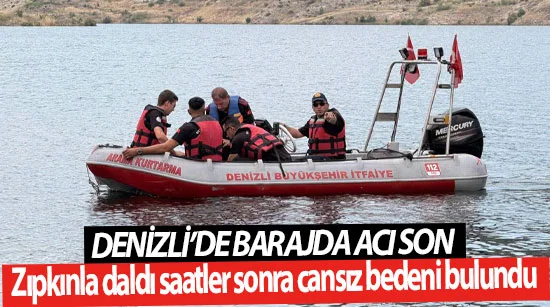 Denizli’de barajda acı son  Zıpkınla daldı, saatler sonra cansız bedeni bulundu
