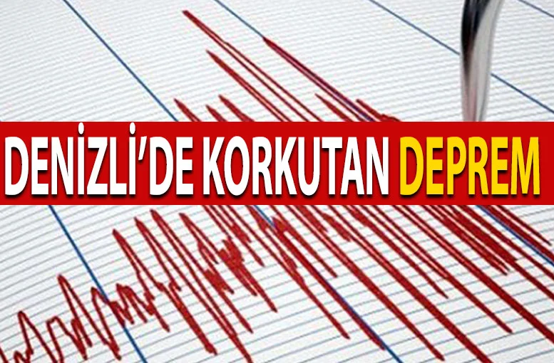 Denizli'de Pamukkale'de ilçesinde yaşanan deprem korkuttu