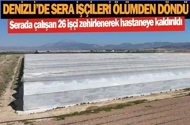 Denizli'de Sera İşçileri Zehirlendi 26 İşçi Ölümden Döndü