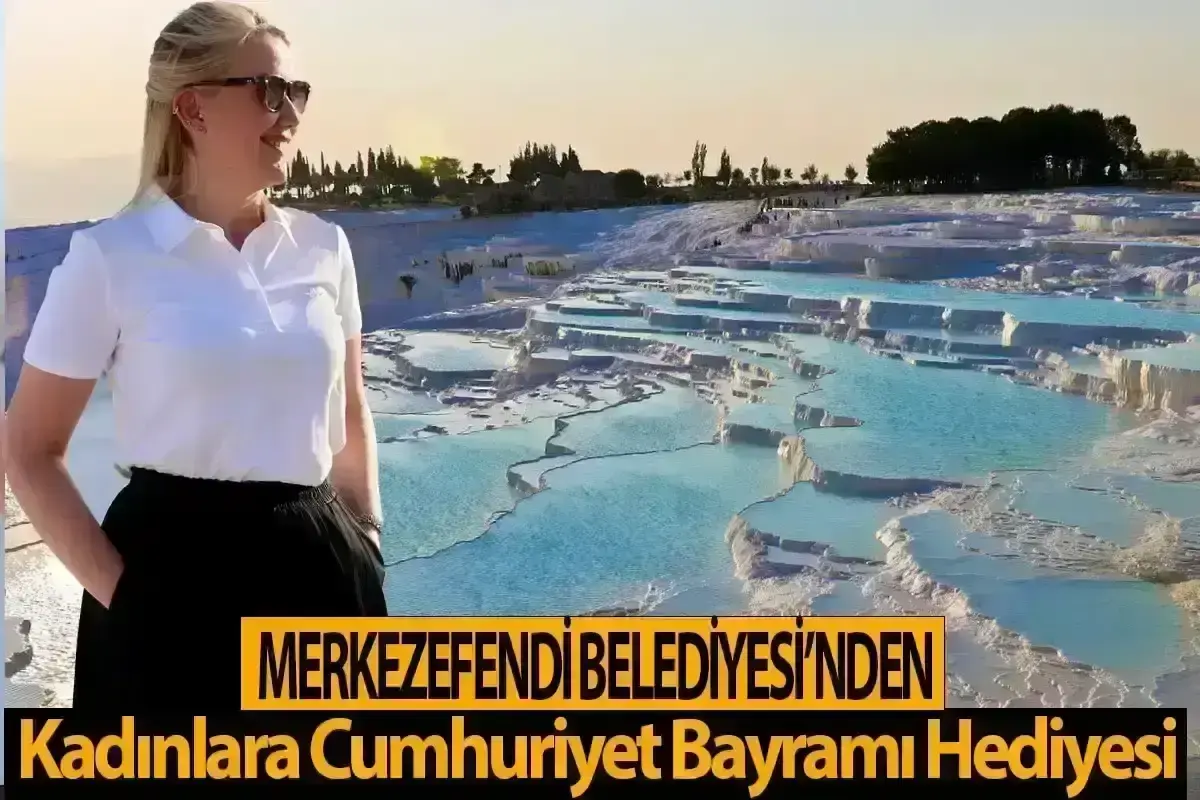 Merkezefendi Belediyesi'nden kadınlara Cumhuriyet Bayramı hediyesi