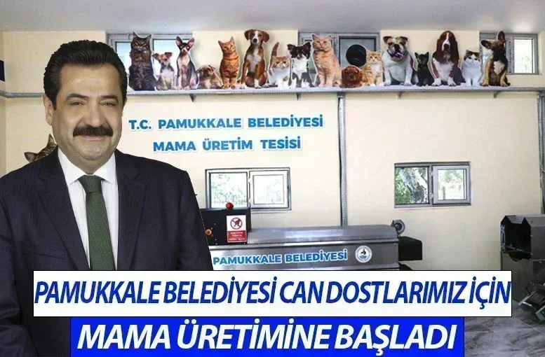 Pamukkale Belediyesi Can Dostlarımız İçin Mama Üretimine Başladı