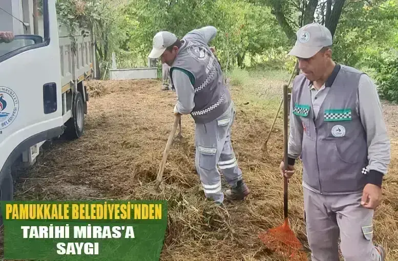 Pamukkale belediyesi'nden tarihi miras'a saygı