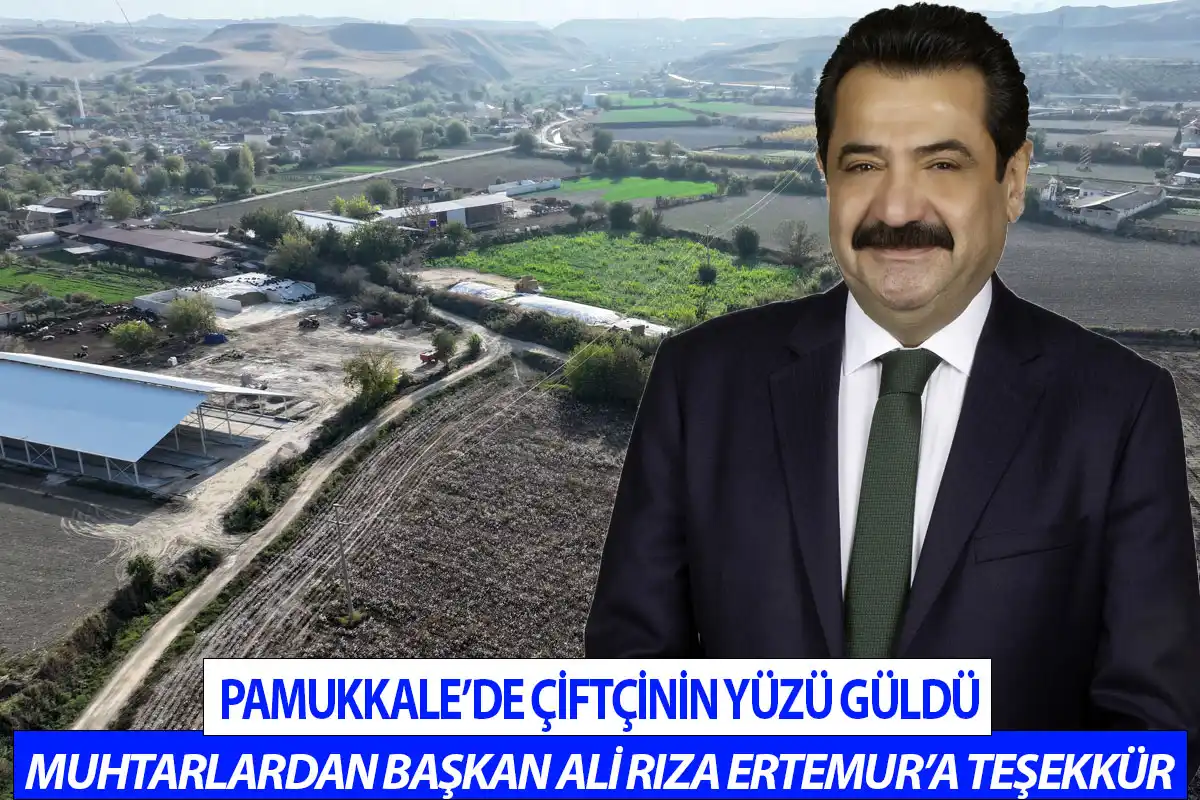 Pamukkale’de çiftçinin yüzü güldü, ulaşım rahatladı