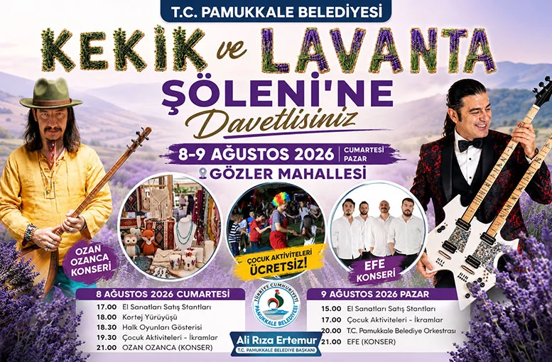 Pamukkale’de Kekik ve Lavanta Şöleni’ne davetlisiniz